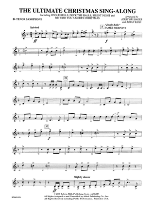 The Ultimate Christmas Sing-Along: B-flat Tenor Saxophone