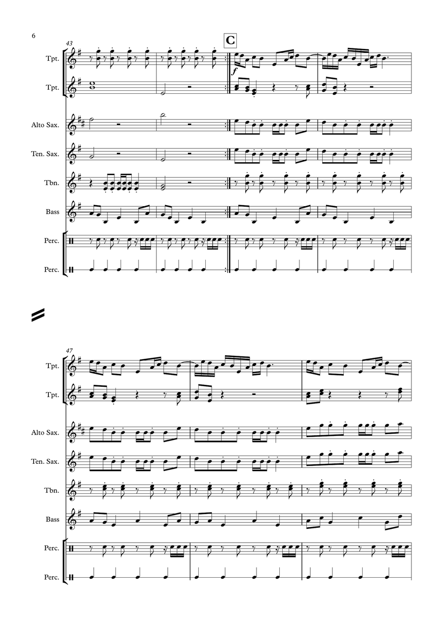 Du Hast Small Ensemble scores gallery preview page 6