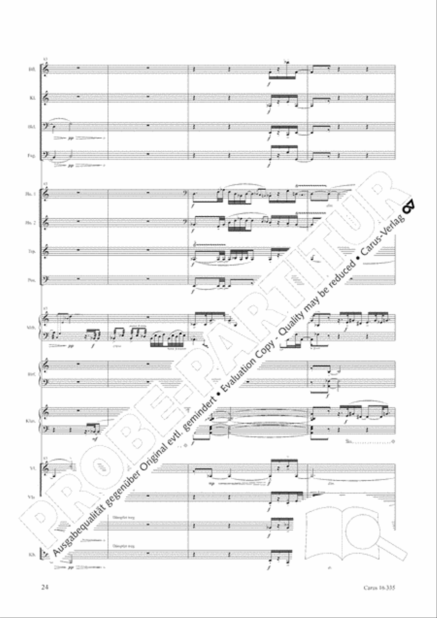 Esquisse: le froid Orchestra scores gallery preview page 25