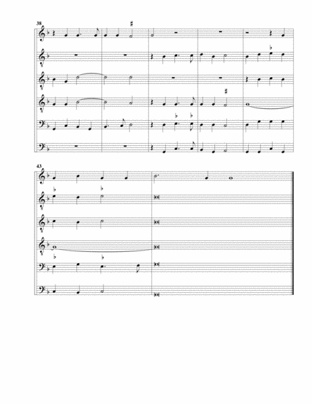 Allegez moy (arrangement for 6 recorders)