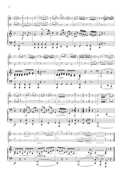 Mozart Romance from Eine Kleine Nachtmusik K.525, for piano trio, PM301