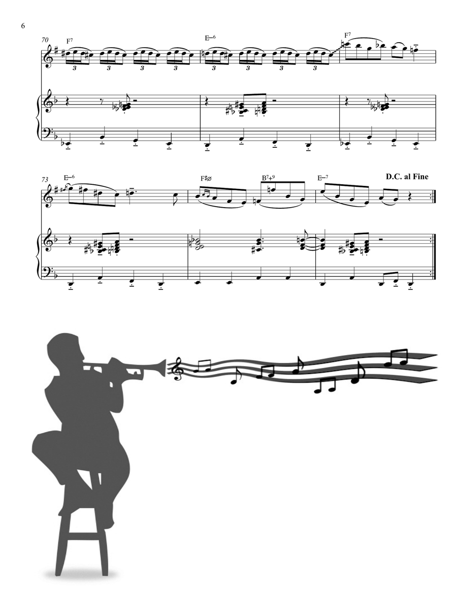 A Night In Tunisia B-Flat Trumpet scores gallery preview page 6