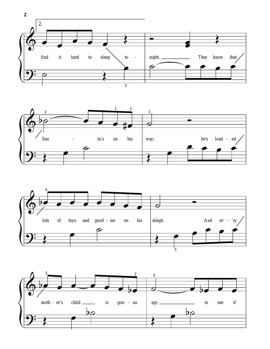 The Christmas Song (Chestnuts Roasting On An Open Fire) Piano Solo scores gallery preview page 2