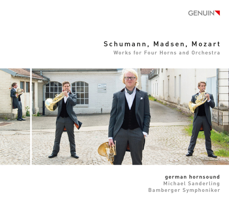 Schumann, Madsen & Mozart: Works for Four Horns & Orchestra image number null