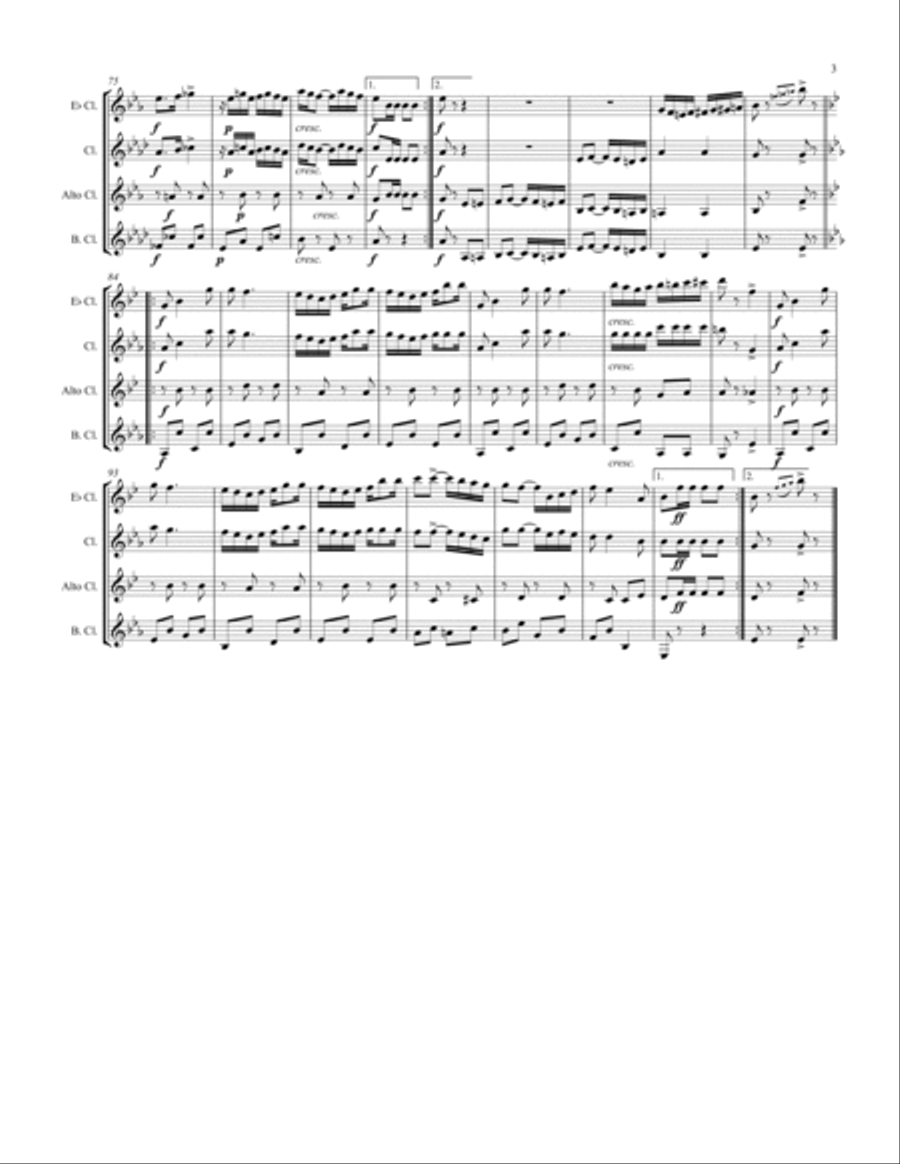 A Breeze from Alabama A Breeze from Alabama Woodwind Quartet scores gallery preview page 3