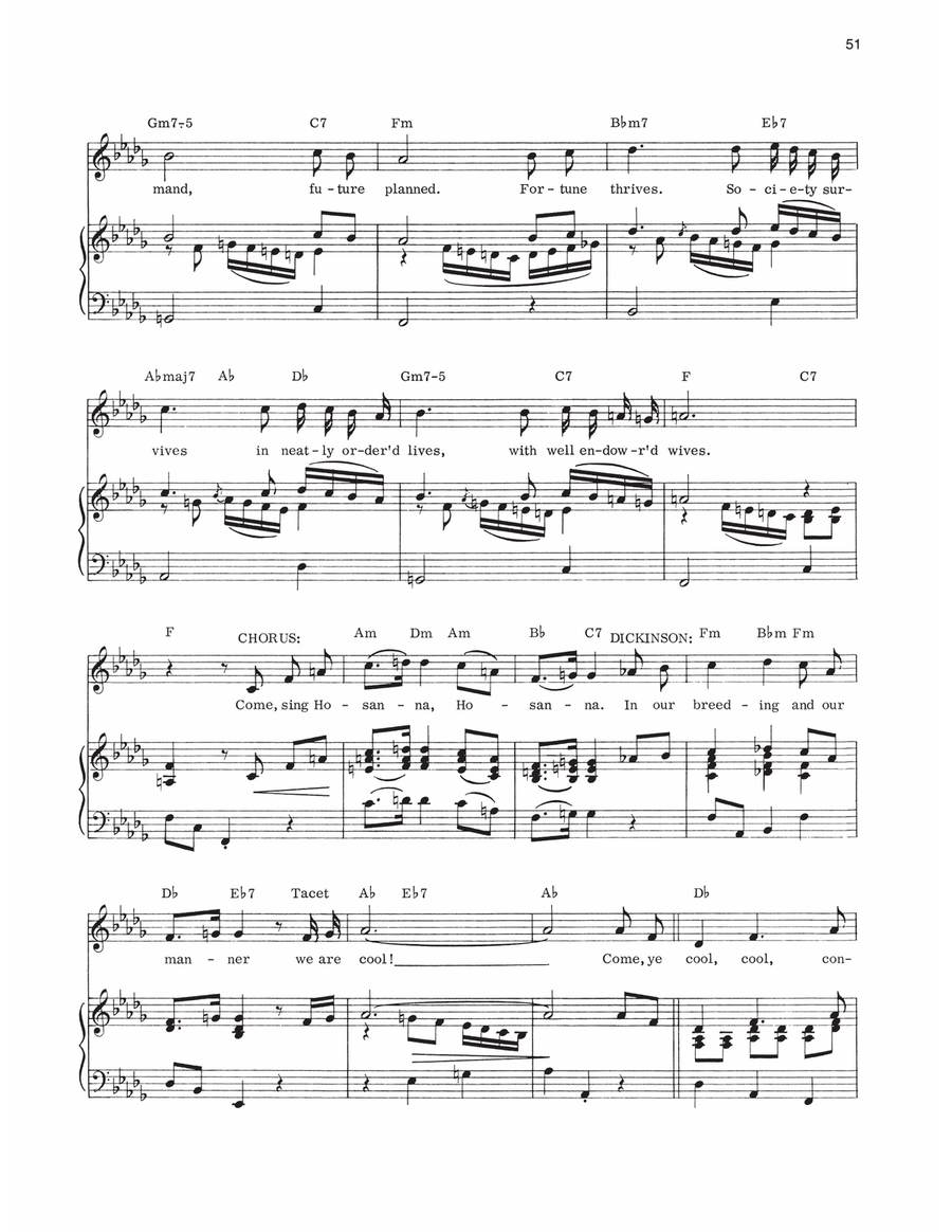 Cool, Cool, Considerate Men (from 1776) Piano, Vocal, Guitar scores gallery preview page 3