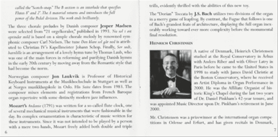 Heinrich Christensen Plays the C.B. Fisk Organ, King's Chapel, Boston Organ scores gallery preview page 5