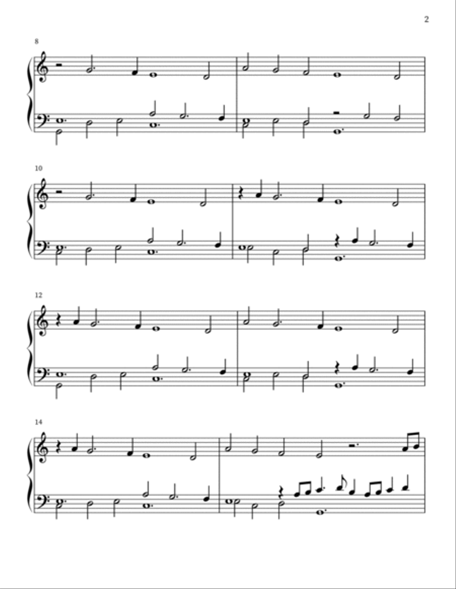 The Bells of Weimar Piano Solo scores gallery preview page 2
