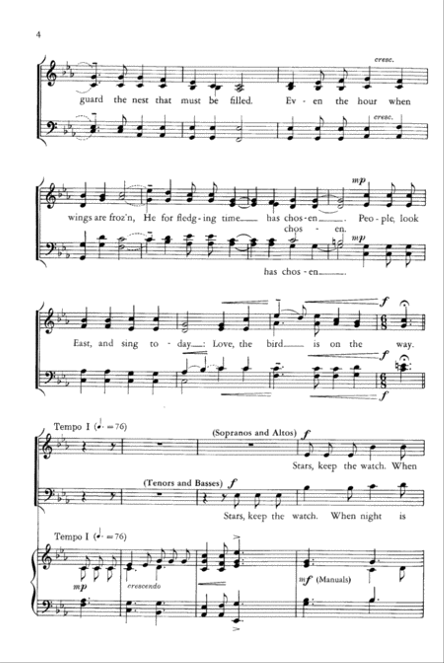 Carol of the Advent Carol of the Advent 4-Part scores gallery preview page 4