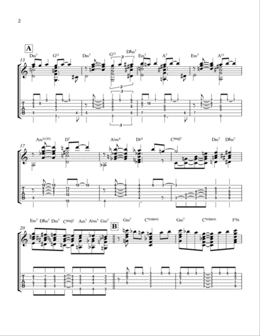 Satin Doll - Jazz Guitar Chord Melody image number null