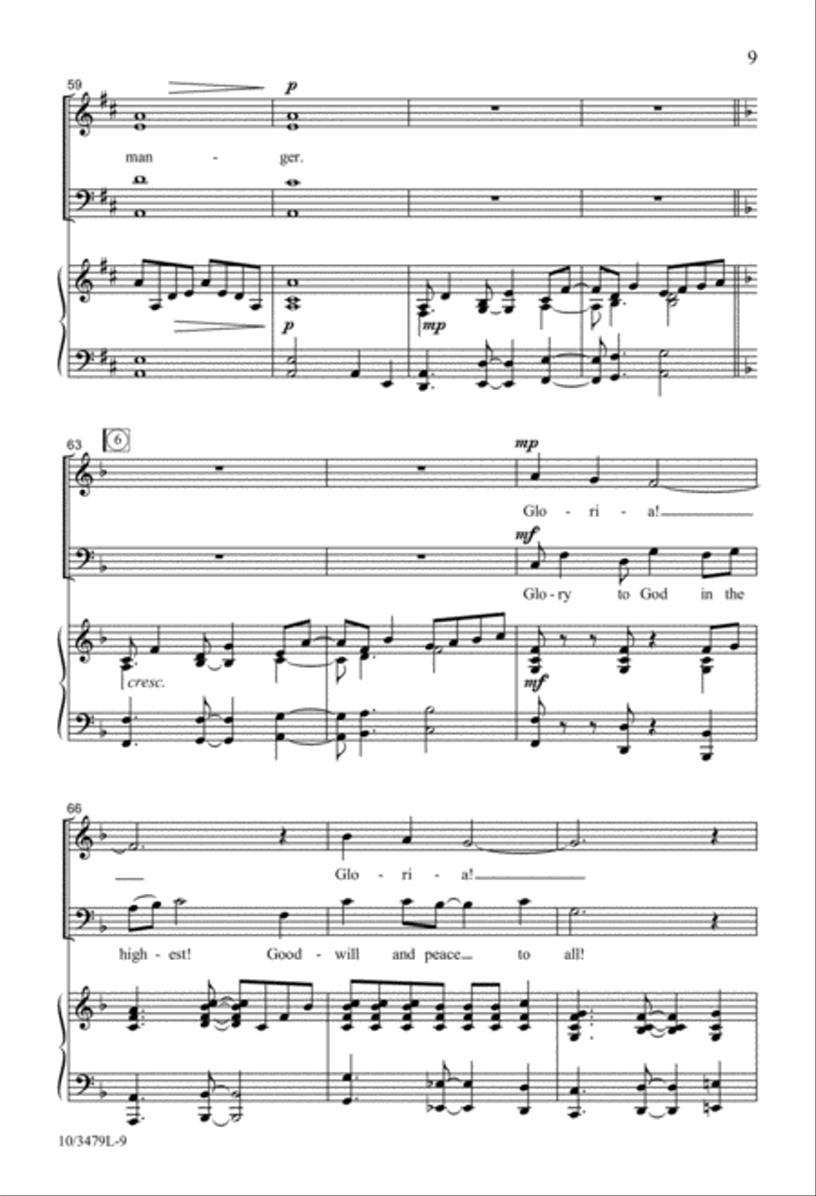 Glory to God in the Highest 4-Part scores gallery preview page 7