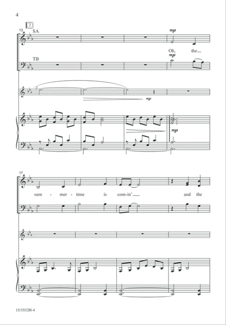 Wild Mountain Thyme 4-Part scores gallery preview page 4