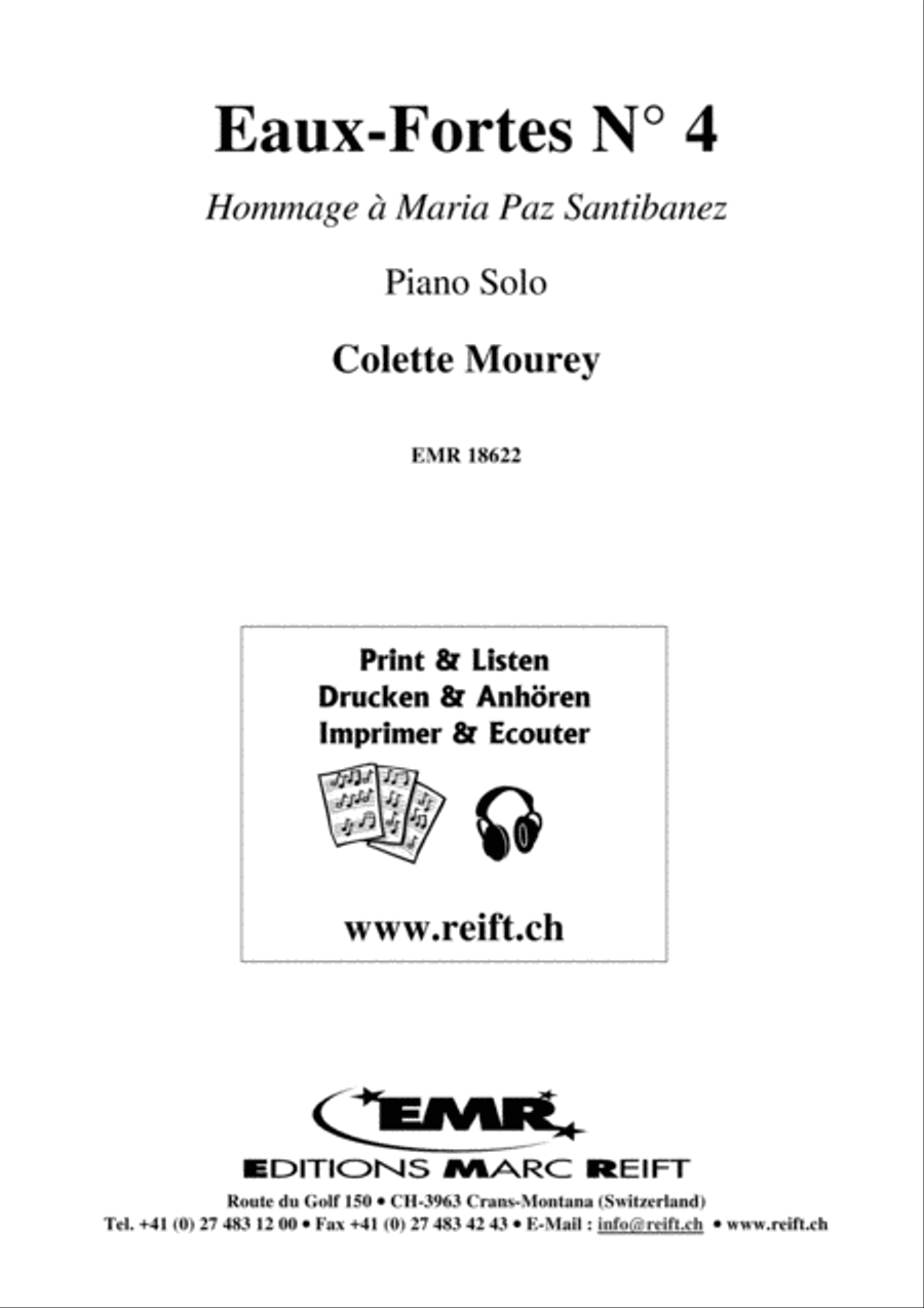 Eaux-Fortes No. 4 Piano Solo scores gallery preview page 2
