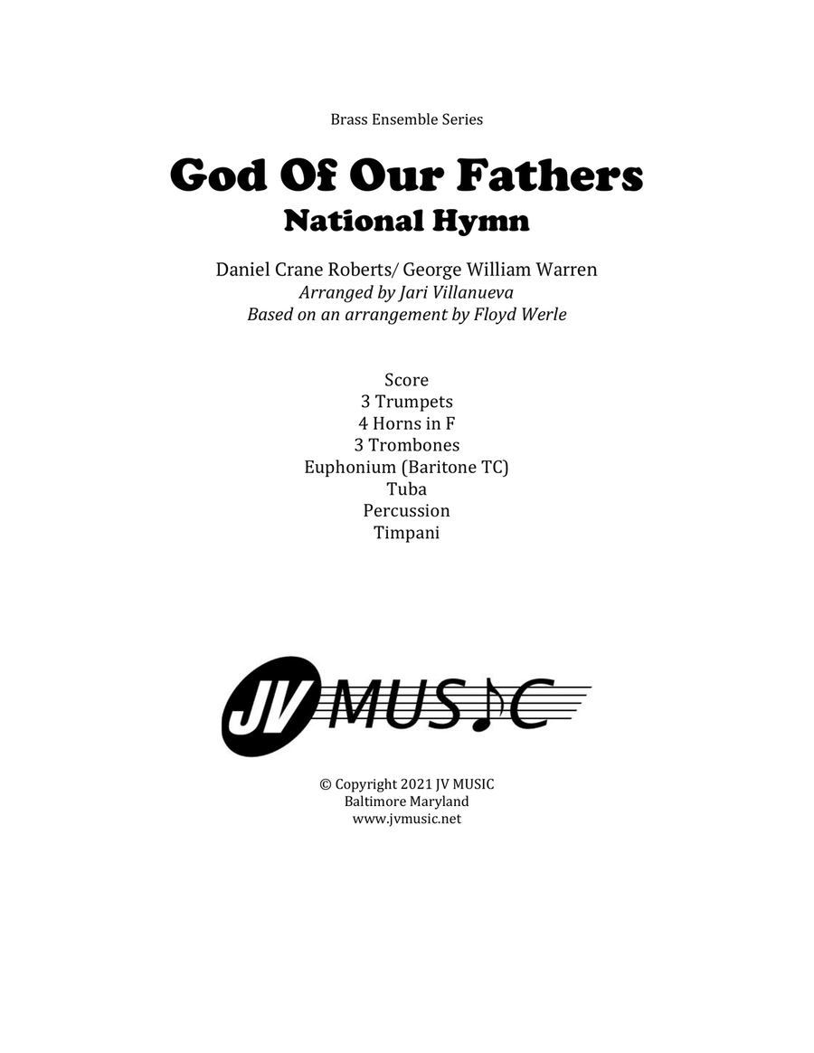 God Of Our Fathers for Brass Ensemble Brass Ensemble scores gallery preview page 1
