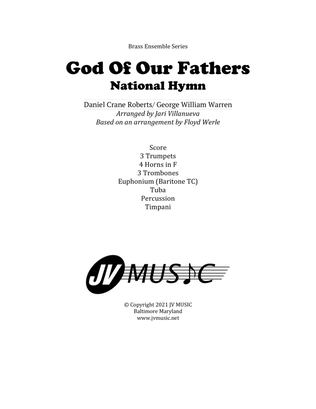 Book cover for God Of Our Fathers for Brass Ensemble