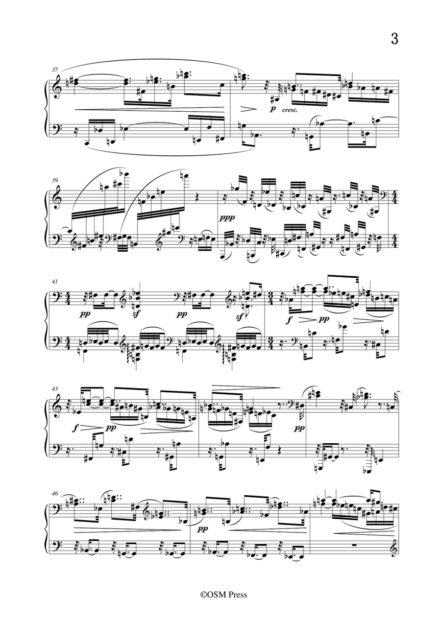 Schoenberg-Drei Klavierstücke,3 Pieces,Op.11,for Piano Piano Solo scores gallery preview page 5