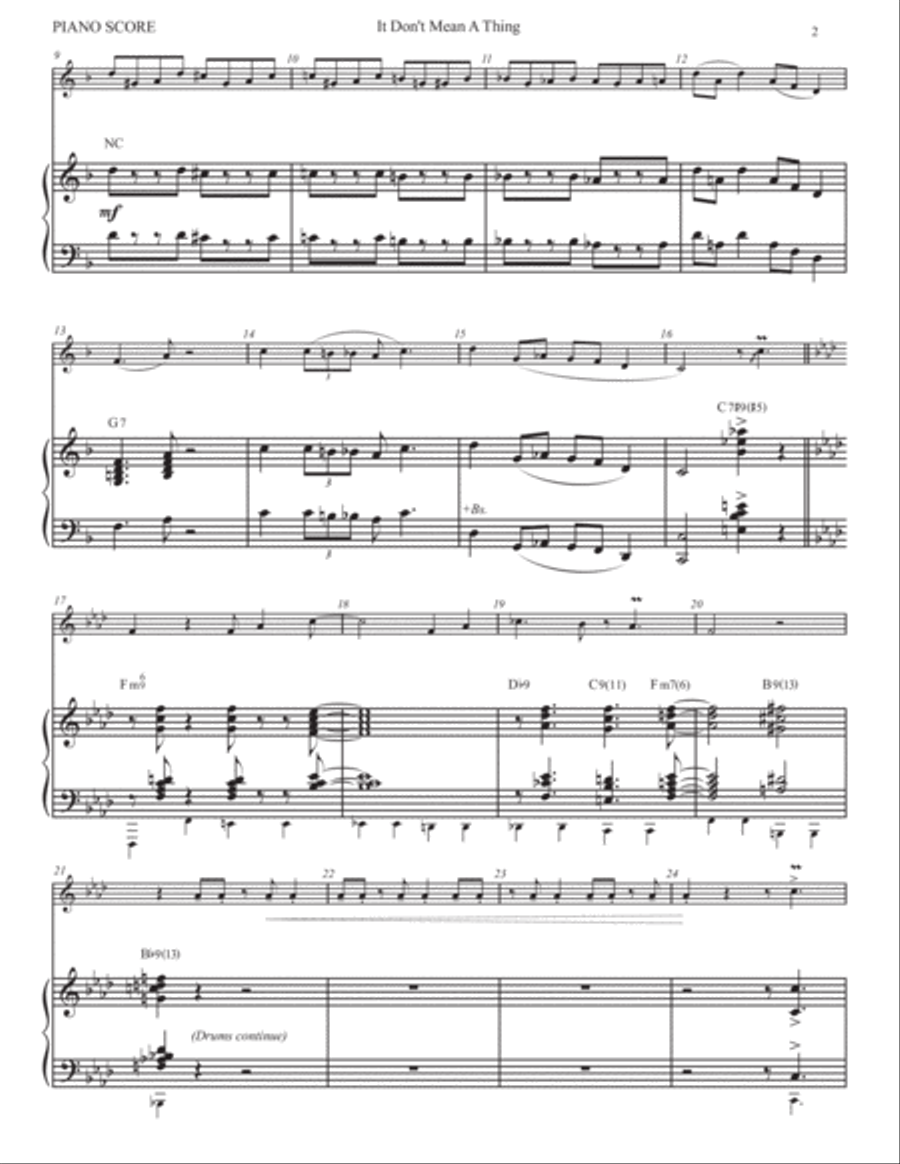 It Don't Mean A Thing (If It Ain't Got That Swing) Small Ensemble scores gallery preview page 3