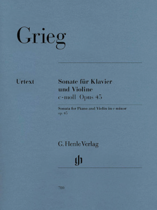 Book cover for Violin Sonata in C minor Op. 45