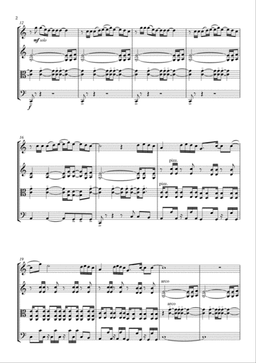 Ho Hey String Quartet scores gallery preview page 2