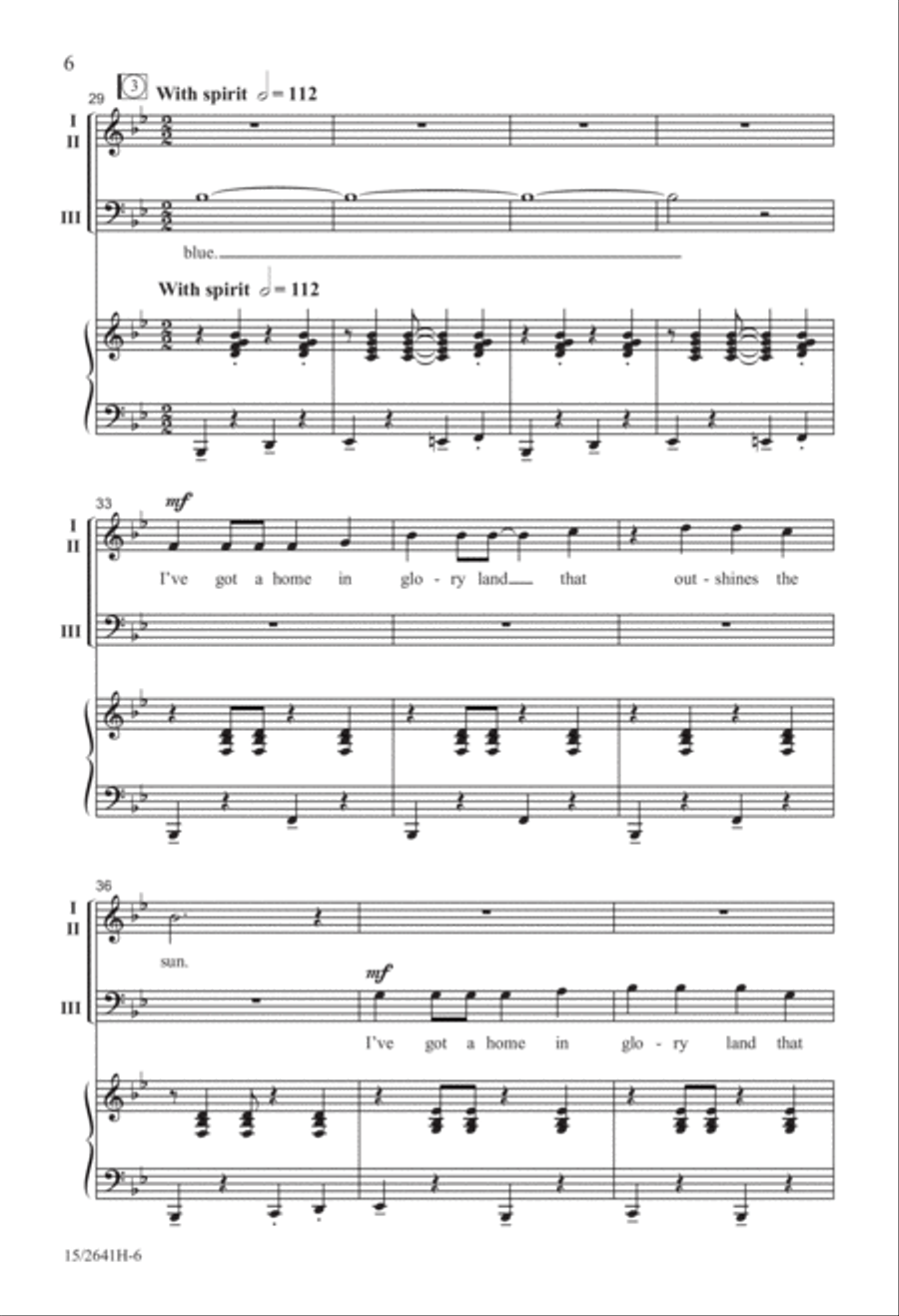Do Lord/This Little Light of Mine 3-Part scores gallery preview page 7
