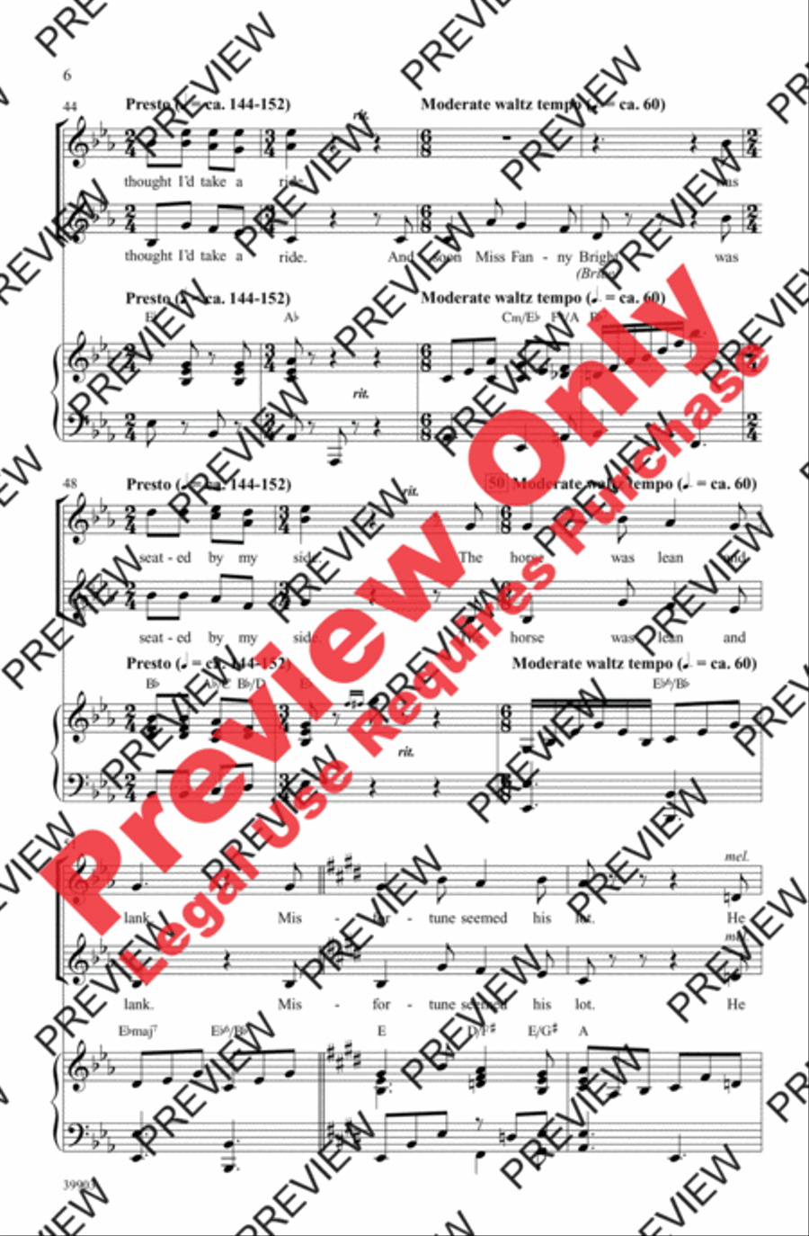 Jingle Bells Jingle Bells Women's Choir scores gallery preview page 6
