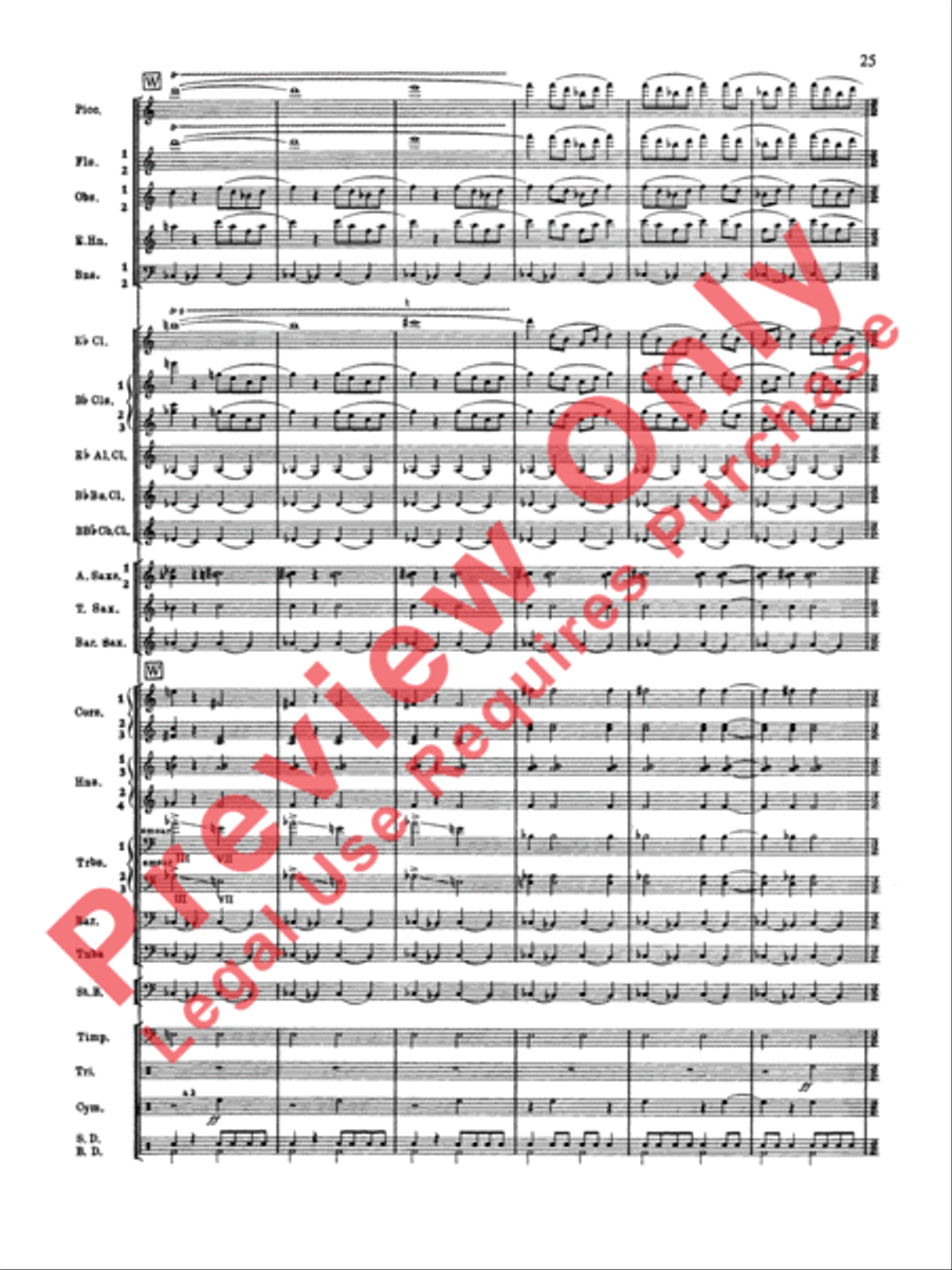 Symphonic Dance No. 2 Concert Band scores gallery preview page 26