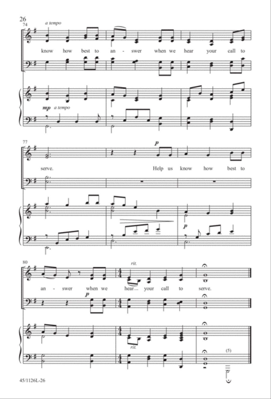 Prayers for the Nations 4-Part scores gallery preview page 27