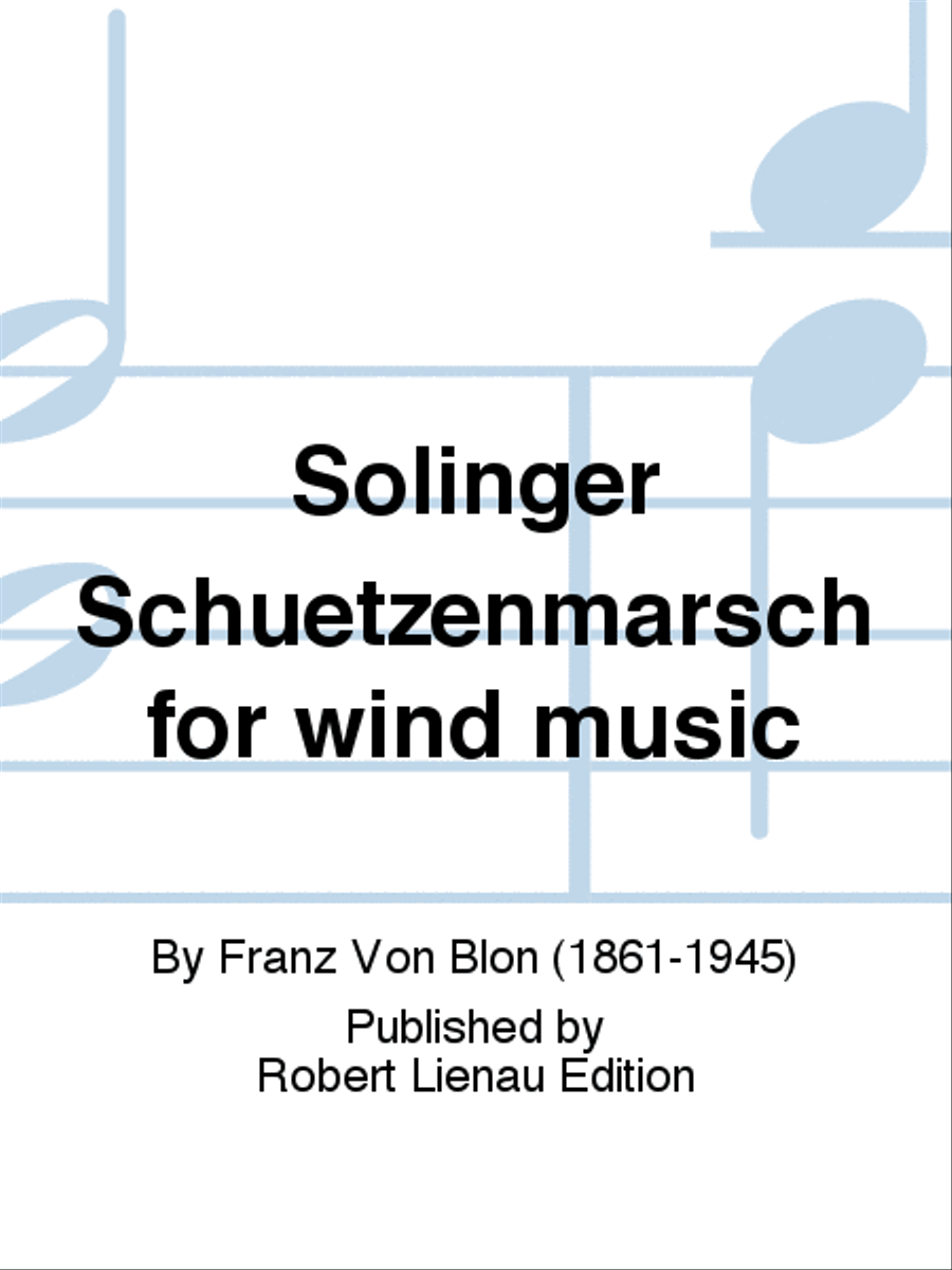 Solinger Schuetzenmarsch for wind music Brass Band scores gallery preview page 1
