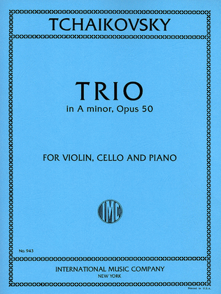 Book cover for Trio In A Minor, Opus 50