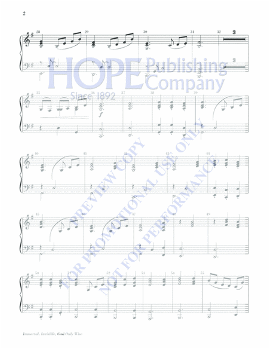 IMMORTAL INVIS-SHER-Director and Piano Score Handbell Choir scores gallery preview page 14