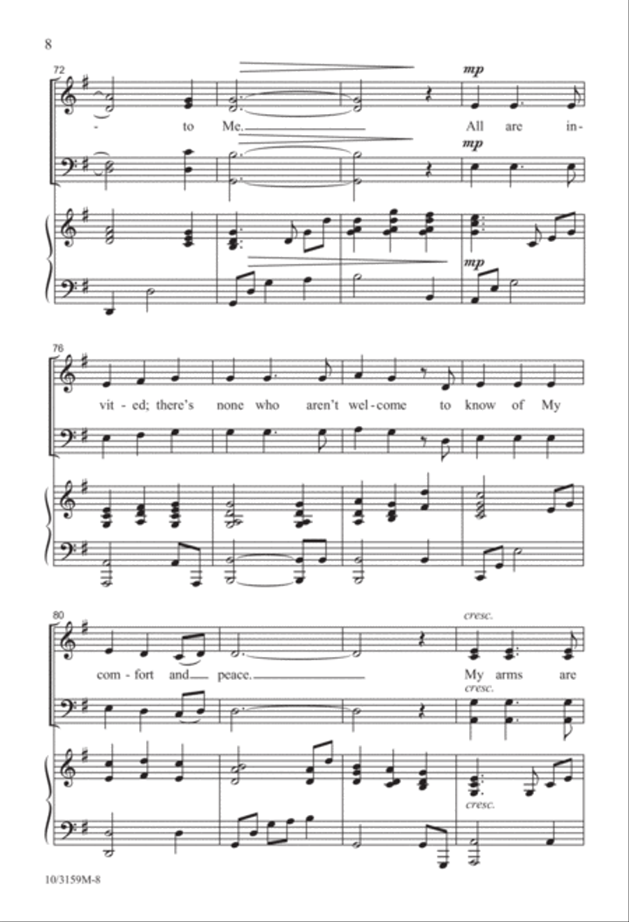 Come, Come Unto Me Come, Come Unto Me 4-Part scores gallery preview page 8