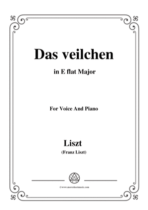Liszt-Das veilchen in E flat Major,for Voice and Piano