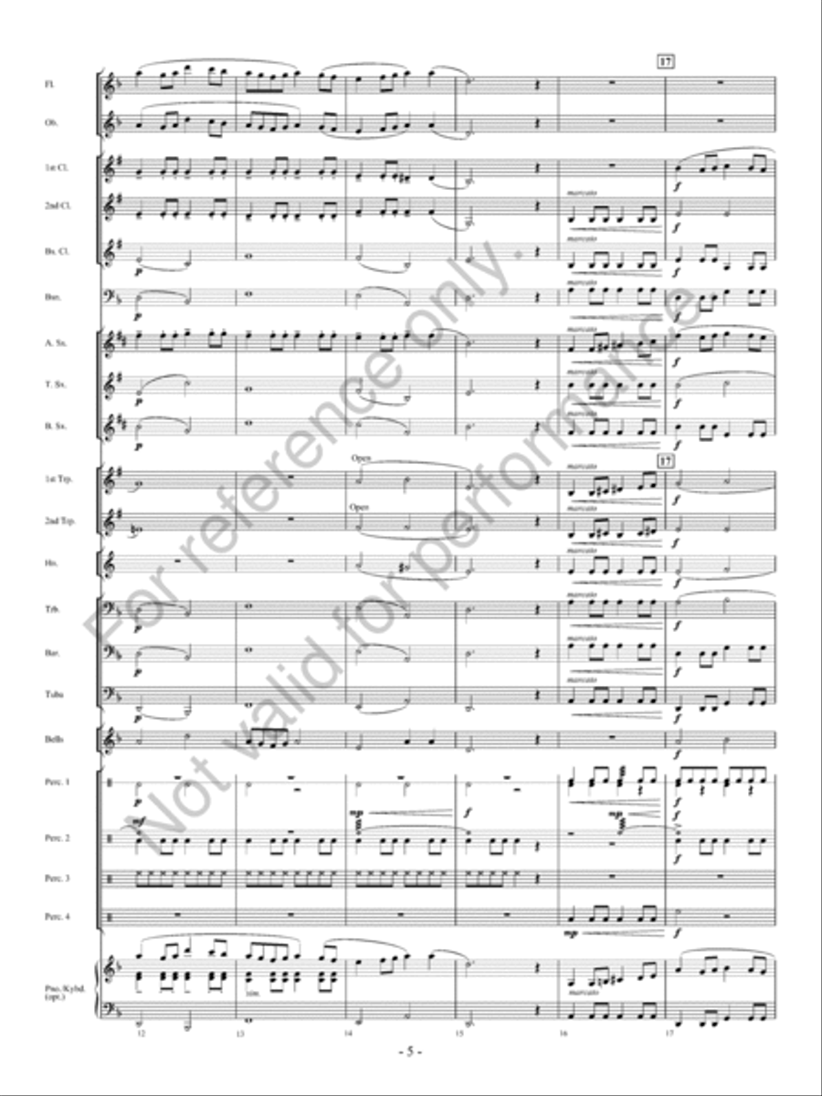 Raptors: Birds of Prey Concert Band scores gallery preview page 6