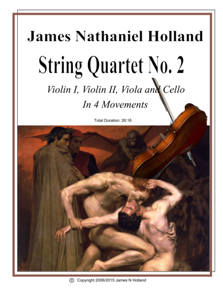 String Quartet No. 2 in 4 Movements, Music by American Composer James Nathaniel Holland image number null