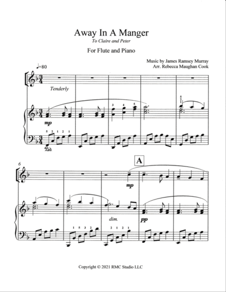 Away In A Manger Away In A Manger Flute Solo scores gallery preview page 2