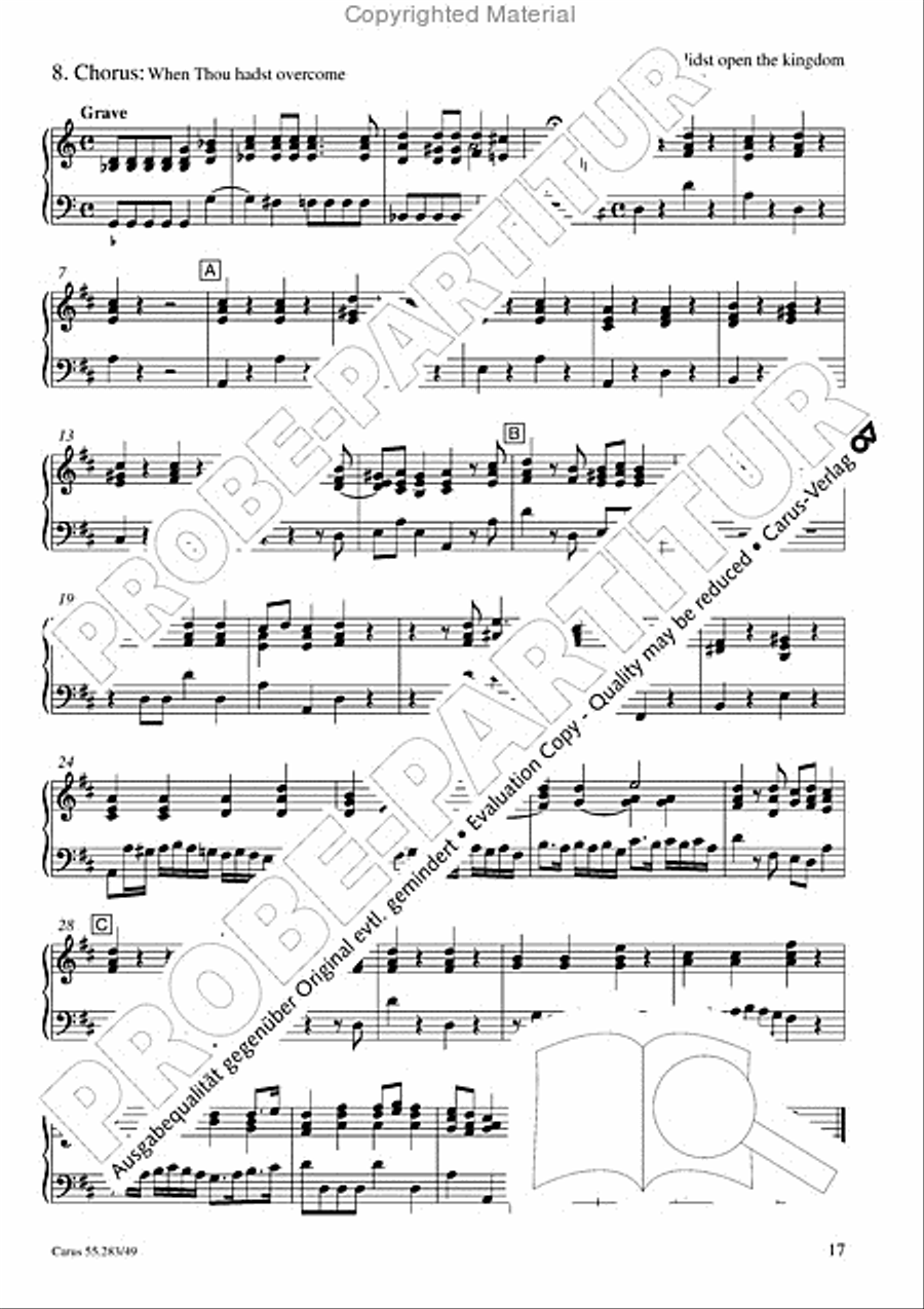 Te Deum for the Victory of Dettingen Organ scores gallery preview page 18