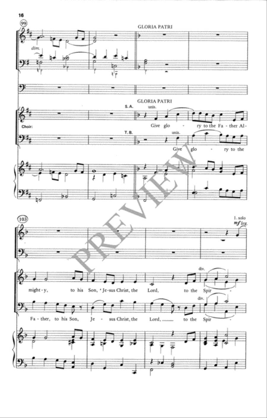How Great Is Your Name 4-Part scores gallery preview page 17