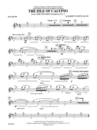 The Isle of Calypso (from The Odyssey (Symphony No. 2)): Flute