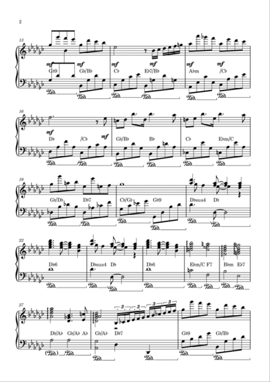 Lazy Silhouettes Piano Solo scores gallery preview page 2