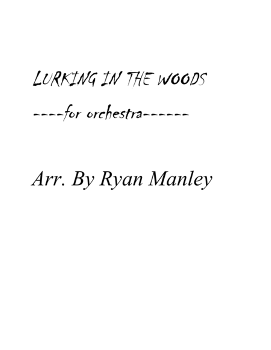 Lurking In The Woods String Quartet scores gallery preview page 1