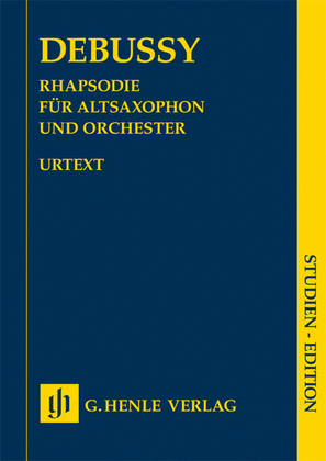 Book cover for Rhapsody for Alto Saxophone and Orchestra