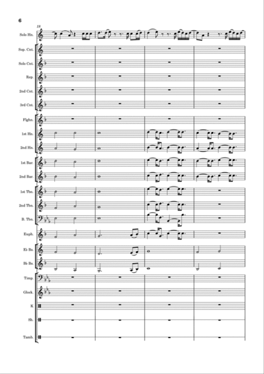 When We Were Young Brass Band scores gallery preview page 6