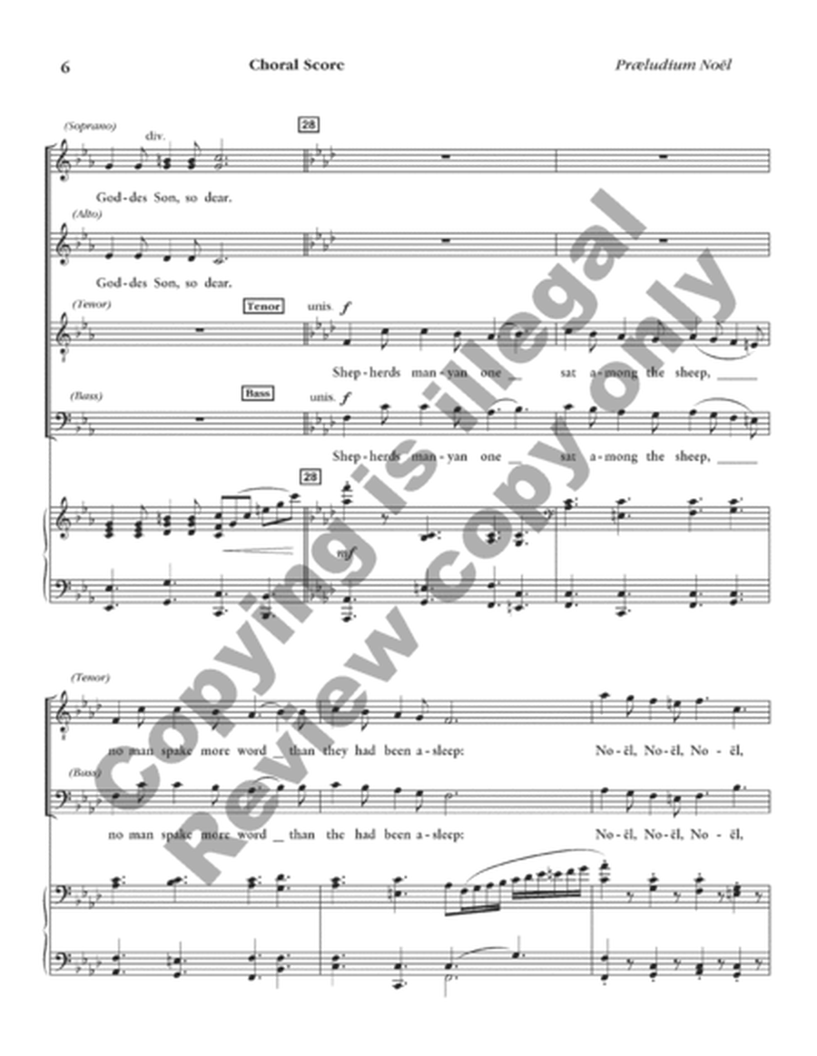 Praeludium Noel (Choral Score)