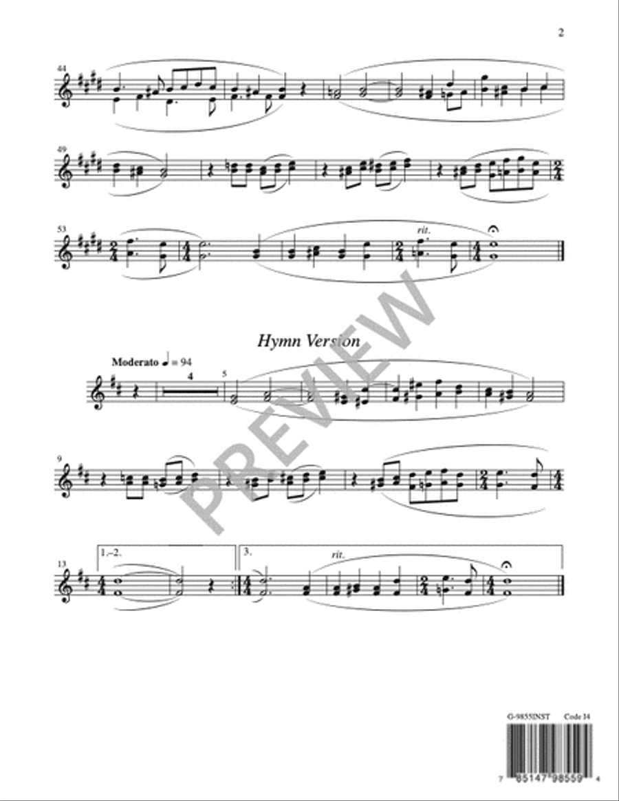 God, Bless the Hands - Instrument edition Trumpet scores gallery preview page 3