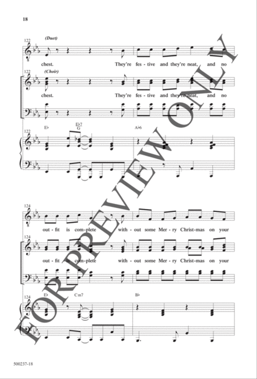 The Ugly Christmas Sweater Song - Anthem 4-Part scores gallery preview page 18
