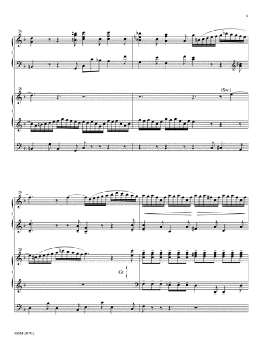 Largo (from Concerto for Two Violins in D Minor) Violin scores gallery preview page 4