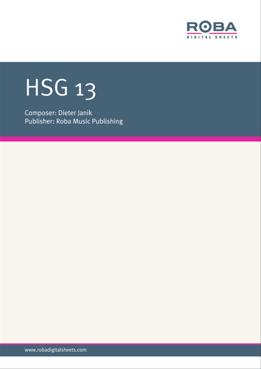 HSG 13 HSG 13 Piano Solo scores gallery preview page 1