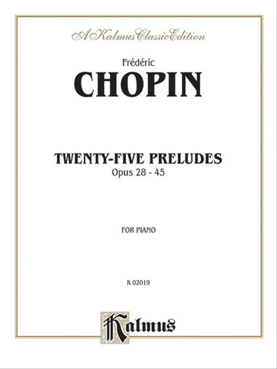 Twenty-five Preludes, Op. 28-45 Piano Solo scores gallery preview page 1