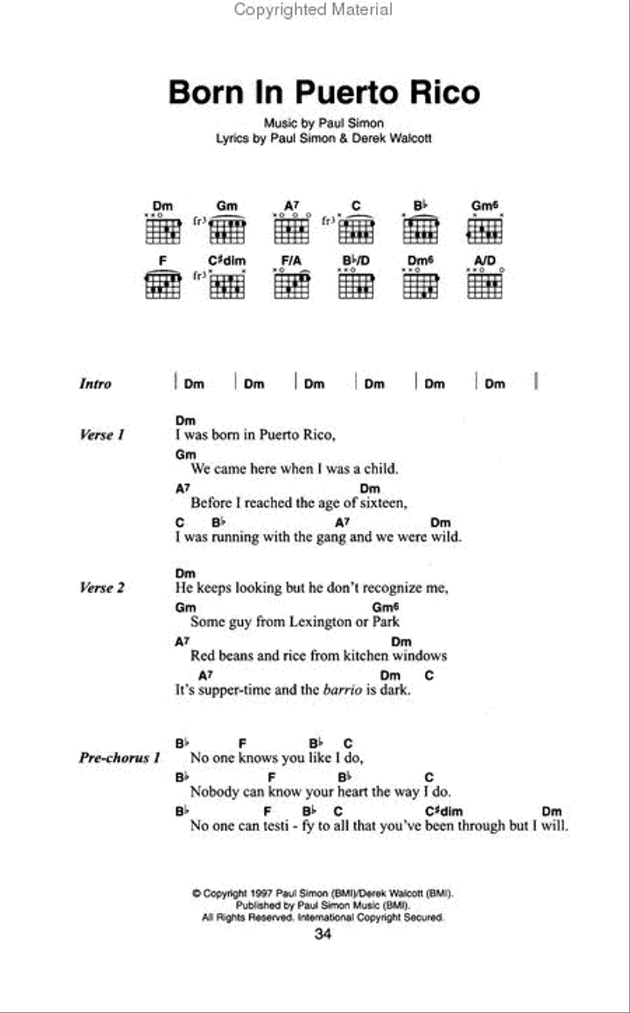 Paul Simon – The Little Black Songbook Acoustic Guitar scores gallery preview page 4