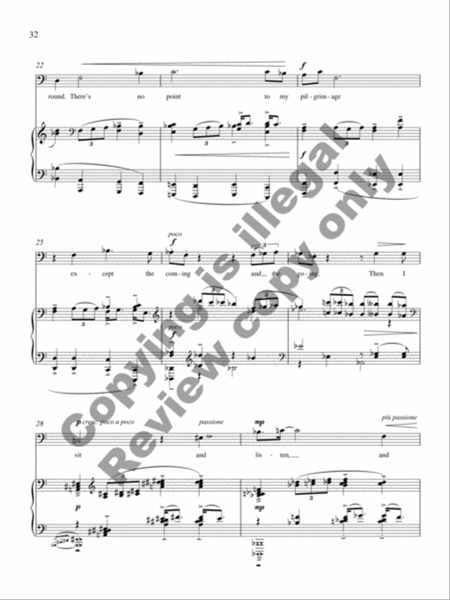 Songs for Baritone, Volume 2 Baritone Voice scores gallery preview page 17